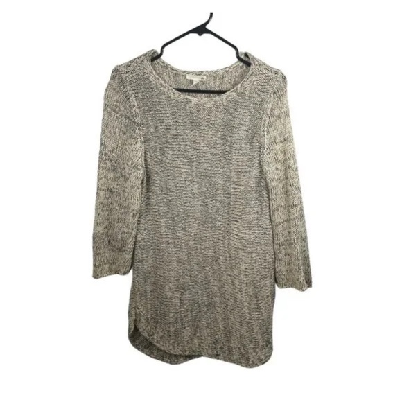 Eileen Fisher Organic Cotton/Linen Blend Crewneck Sweater - Picture 1 of 4